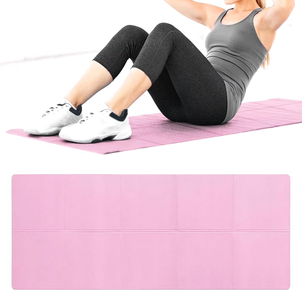 4mm Thick EVA Yoga Mat – Non-Slip Exercise Mat for Yoga, Pilates, Gymnastics, and Fitness