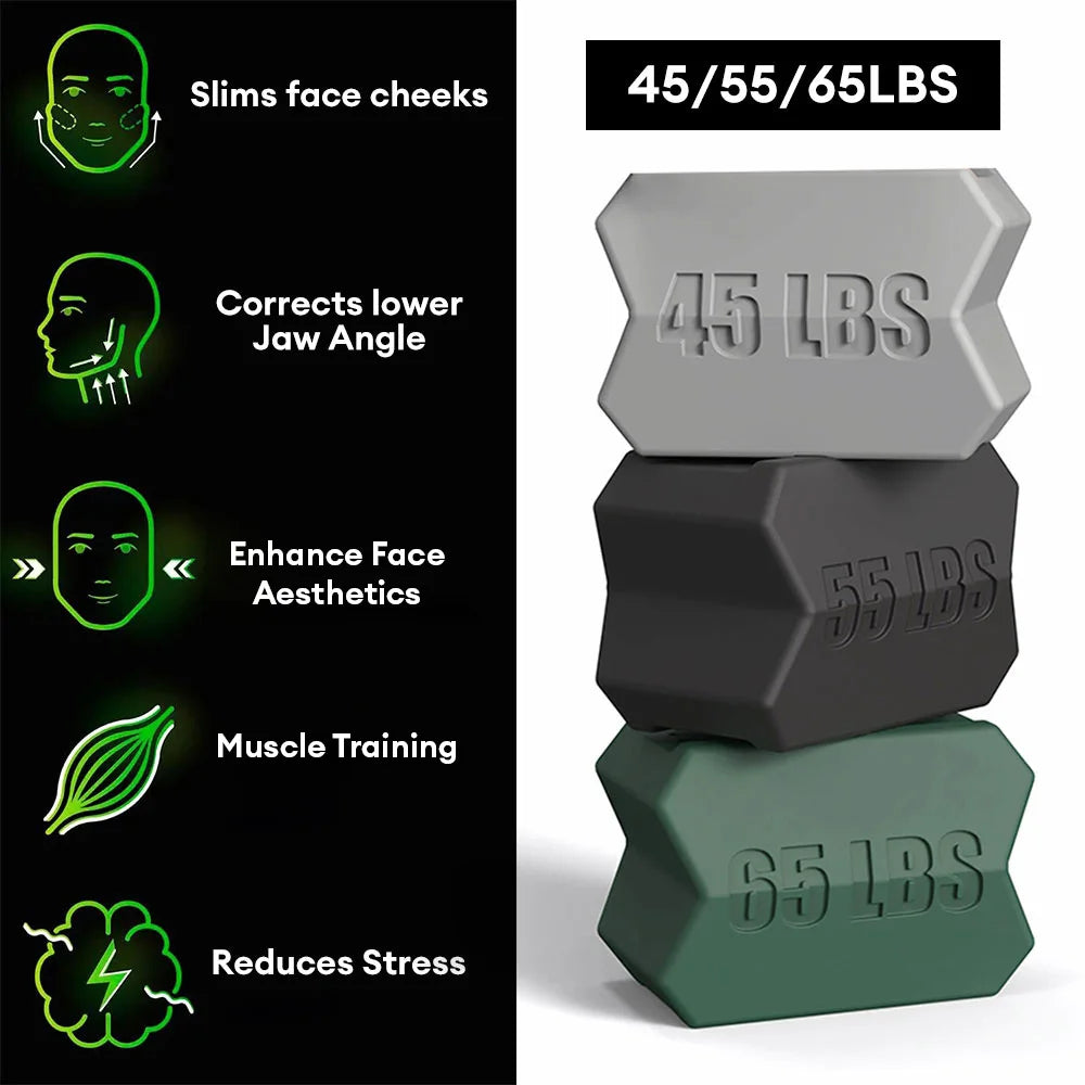 Jawline Exerciser Balls (2 PCS) - Facial Jaw Muscle Toner, Jawline Gum Trainer for Face, Chin, Cheek Lifting, and Double Chin Eliminator